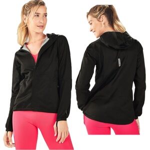 Fabletics Sierra Running Jacket Hooded Windbreaker Jacket Women’s Small